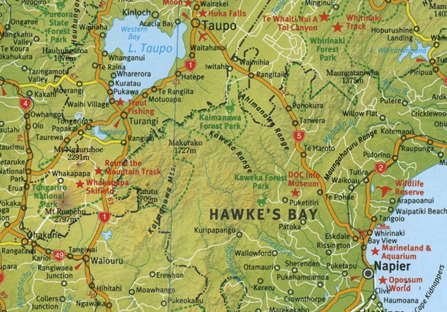 New Zealand Travel Map (Third Edition) image