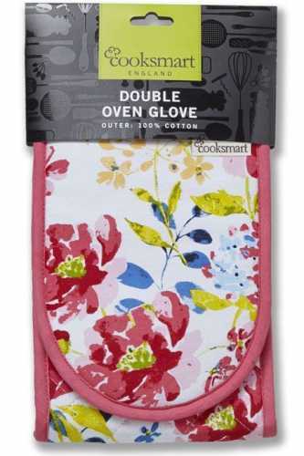 Cooksmart Double Oven Gloves - Floral Romance image