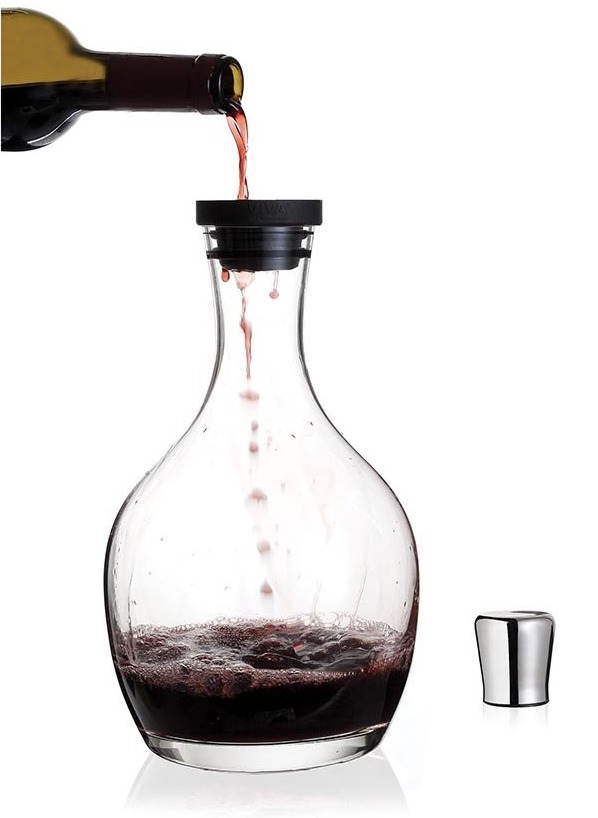 Wine Carafe with Stainless Steel Stopper at Mighty Ape NZ