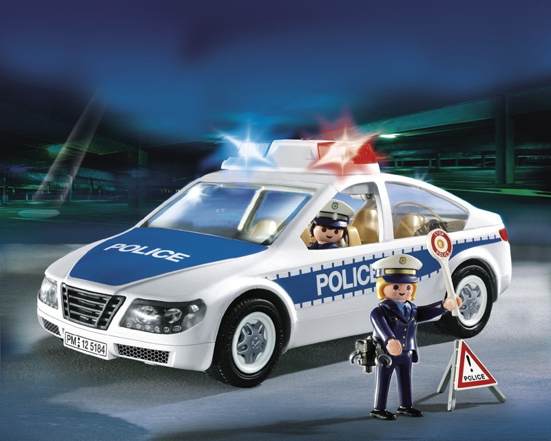 Buy Playmobil: Police Car with Flashing Light (5184) at Mighty Ape NZ