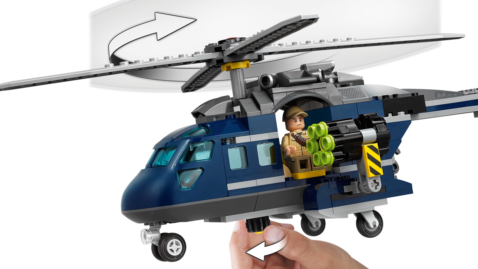 LEGO Jurassic World: Blue's Helicopter Pursuit (75928) image