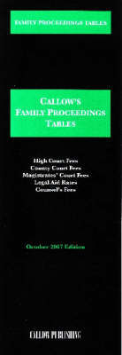 Family Proceedings Tables: 2007 image