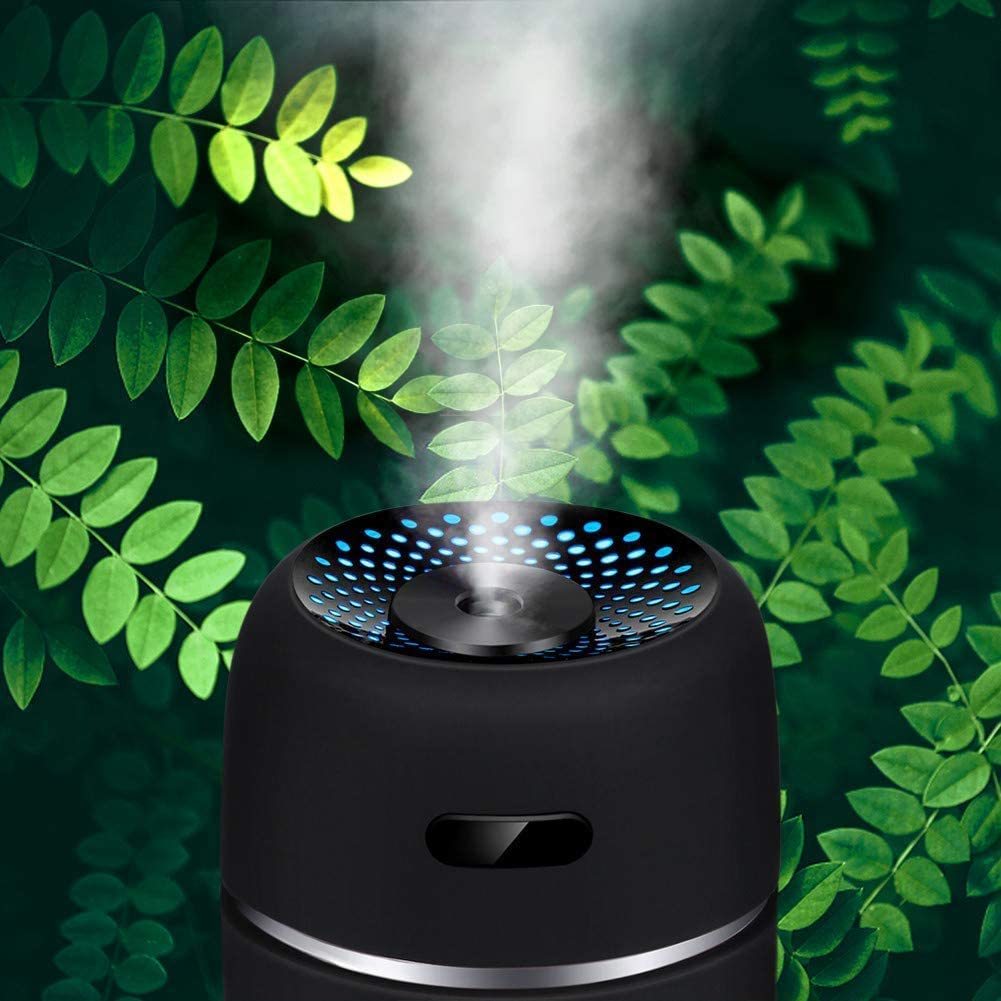 Portable LED Mini USB Air Humidifier Purifier Black at Mighty Ape NZ