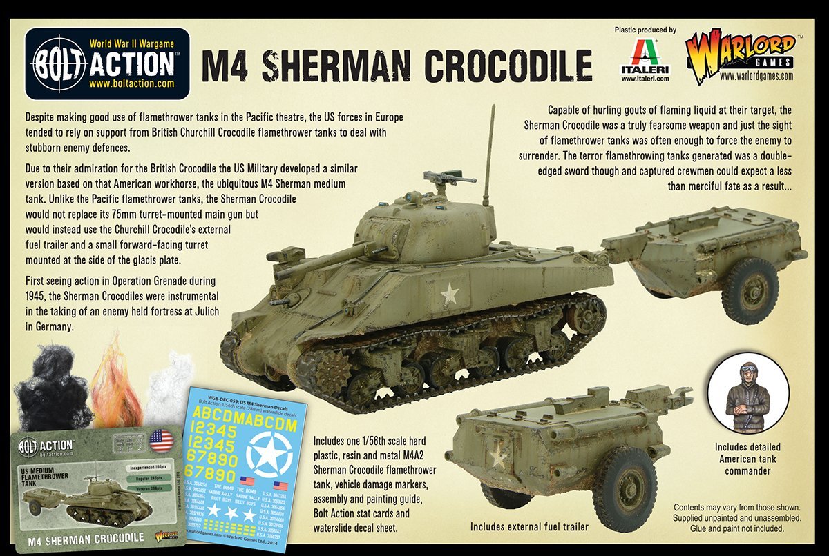 Bolt Action: Sherman Crocodile Flamethrower Tank image