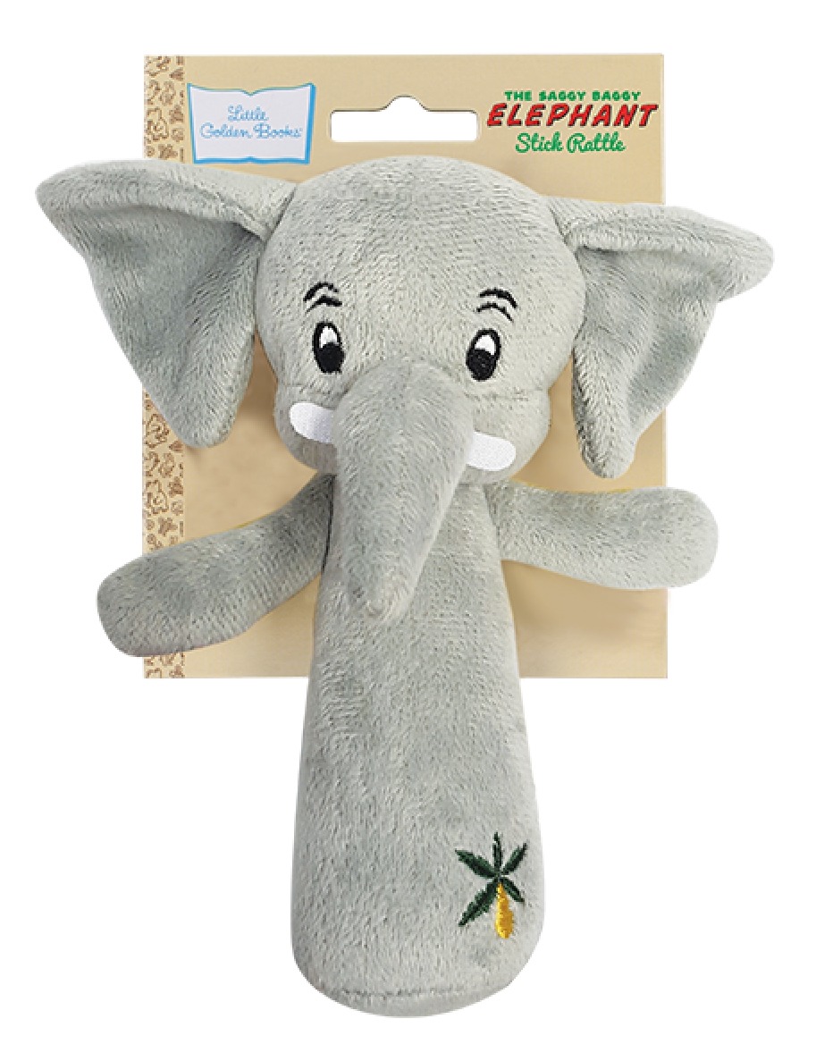 Little Golden Book: Saggy Baggy Elephant - Stick Rattle image