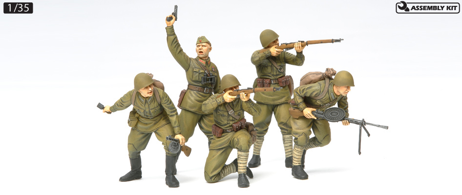 Tamiya 1/35 Russian Assault Infantry - 1941-1942 - Model Kit image