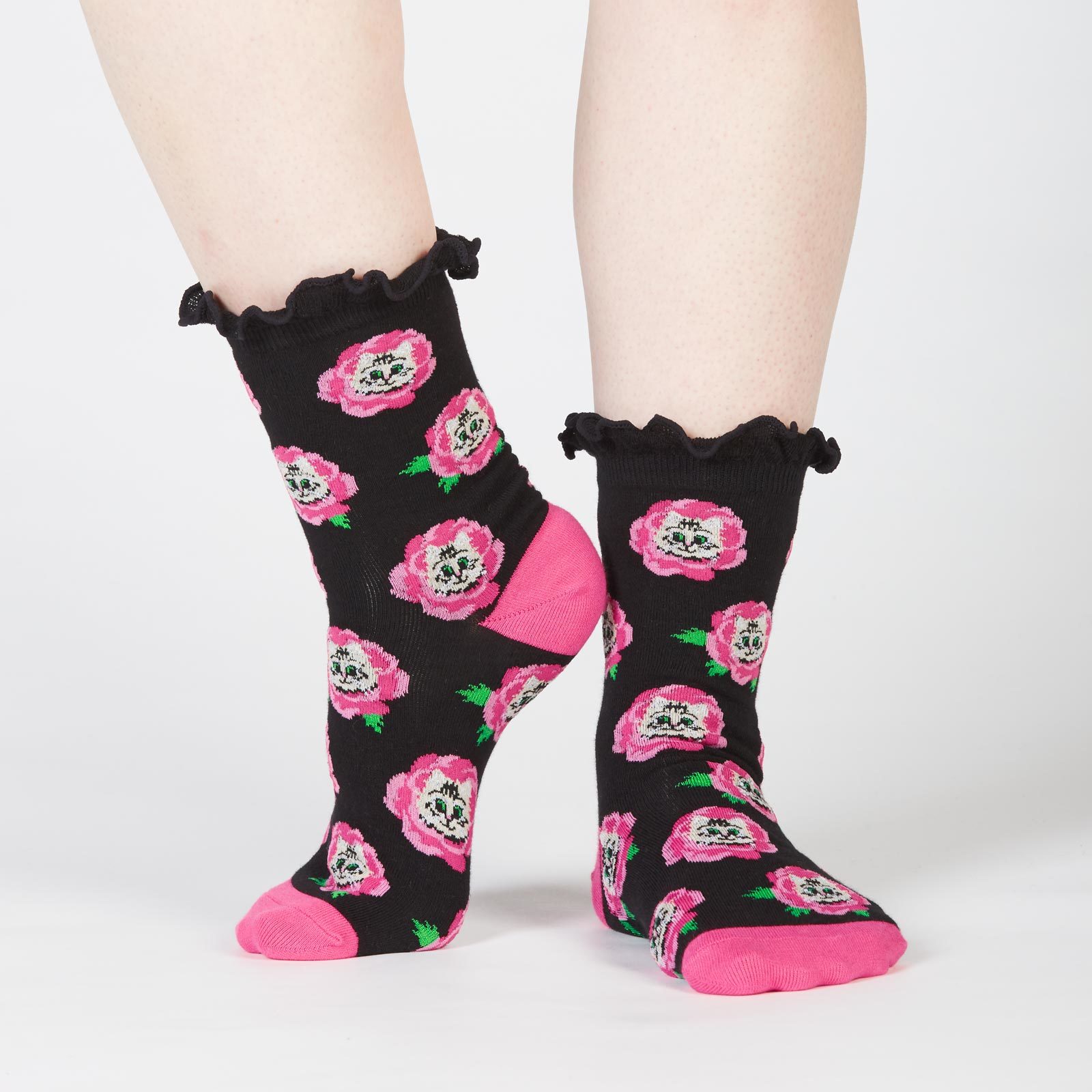 Women's - Cat Buds Crew Socks image