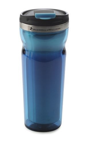 Maxwell & Williams Double Wall Travel Mug (Blue)