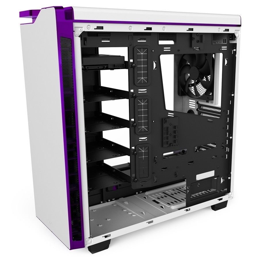 NZXT H440 Mid Tower Case 2015 Edition - White/Purple image