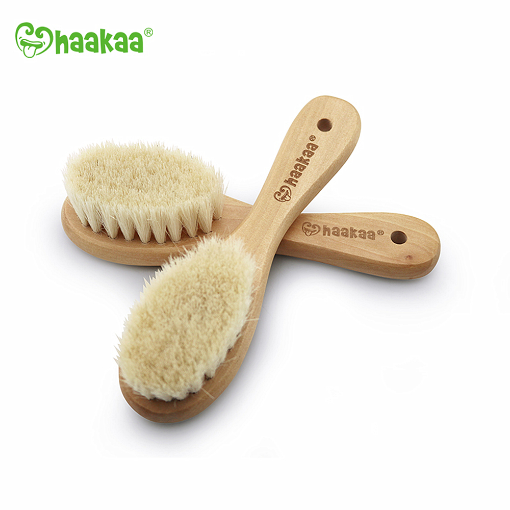 Haakaa: Goat Wool Baby Hair Brush image