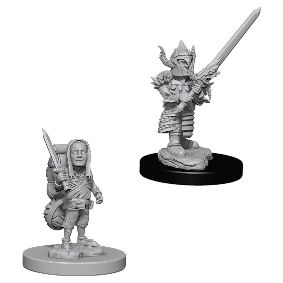 D&D Nolzurs Marvelous: Unpainted Miniatures - Male Halfling Fighter image