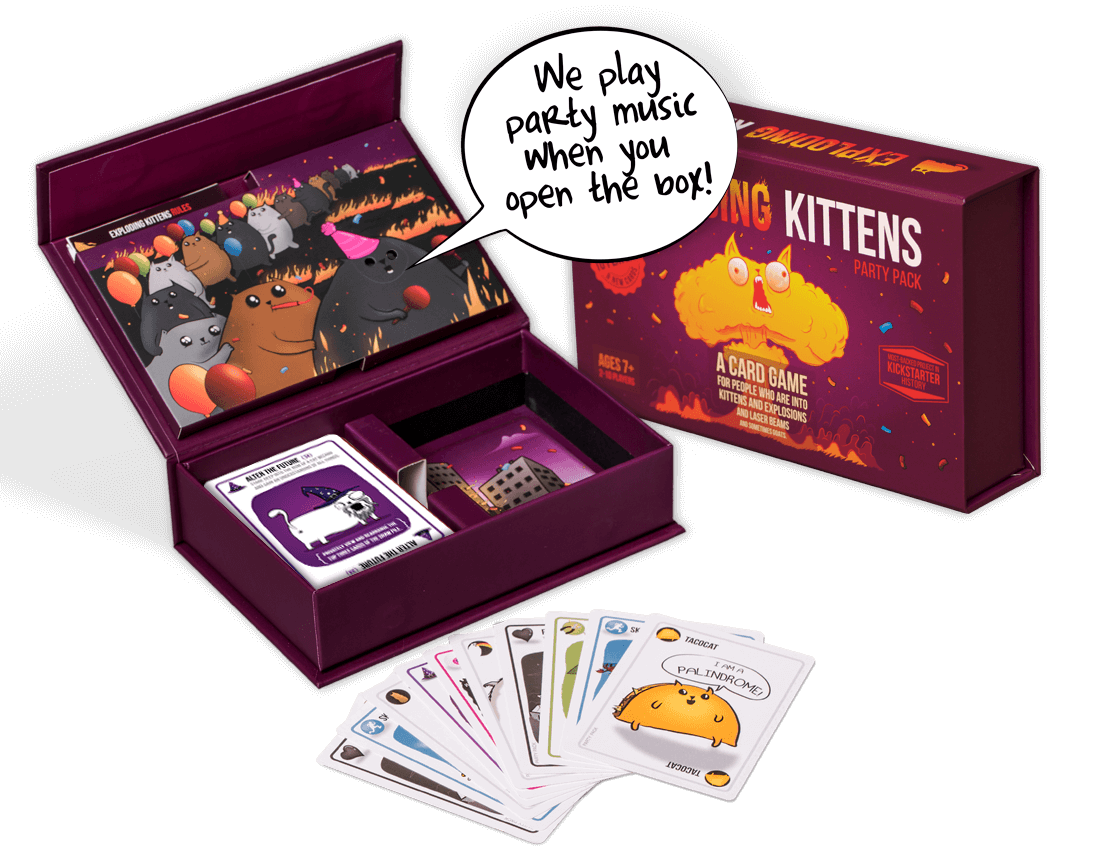 Exploding Kittens Party Pack Board Game at Mighty Ape NZ