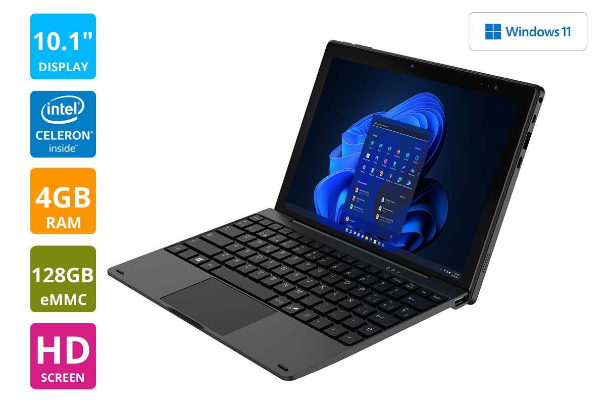 Kogan Atlas 10.1" 2in1 D600 Touchscreen Laptop with Windows 11 Pro