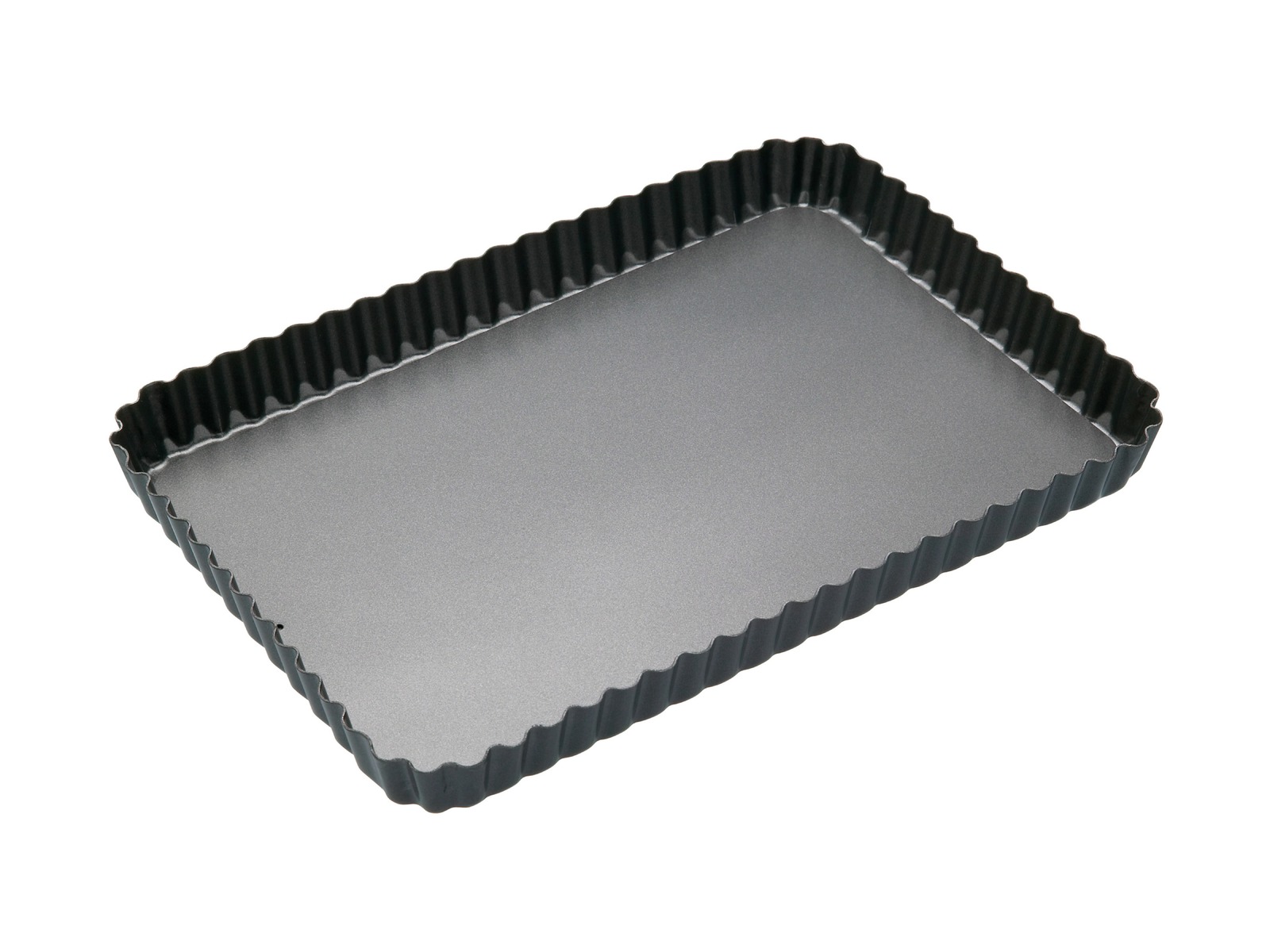 MasterClass: Non-Stick Loose Base Fluted Rectangular Flan/Quiche Pan (31x21cm) image