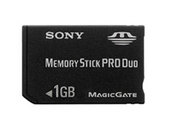 Sony Memory Stick PRO DUO 1GB  	MSX-M1GS