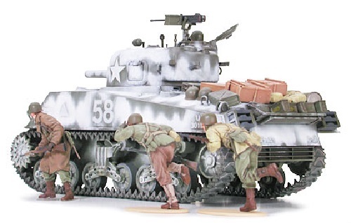 Tamiya 1/35 M4A3 Sherman 105mm Howitzer Assault Support - Model Kit image