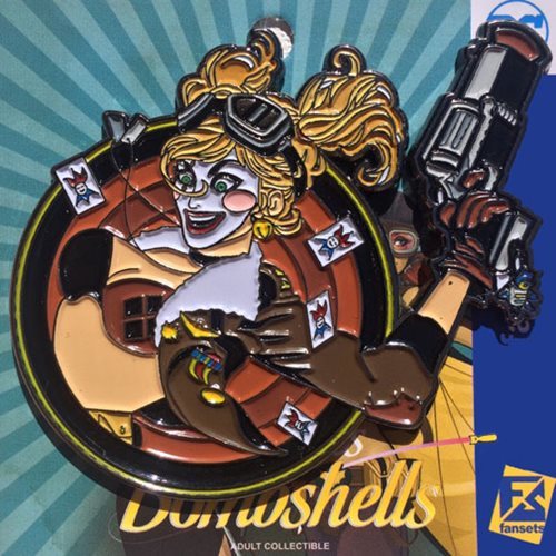 DC Bombshells - Harley Quinn Badge Pin image