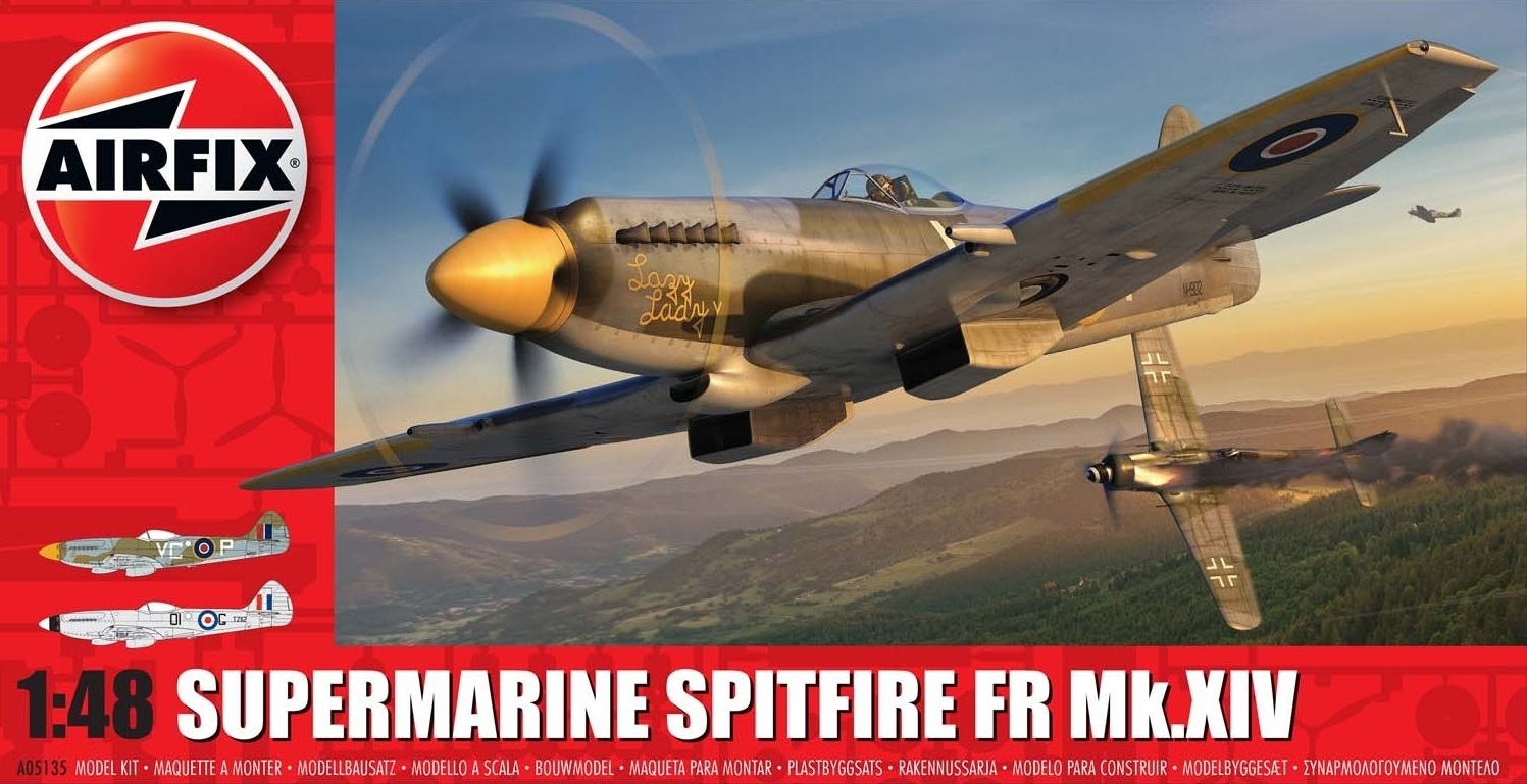 Airfix 1:48 Supermarine Spitfire FR Mk.XIV Scale Model Kit image