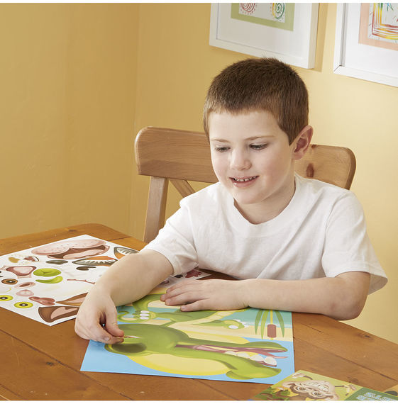 Melissa & Doug: Make-a-Face Crazy Animals Sticker Pad image