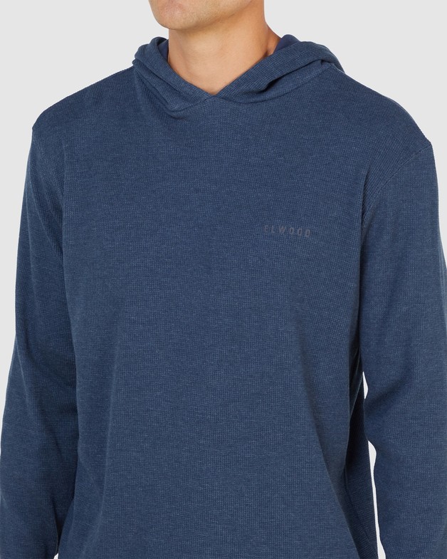 Elwood: Waffle Hood - Navy Marble - S | Men's | at Mighty Ape NZ