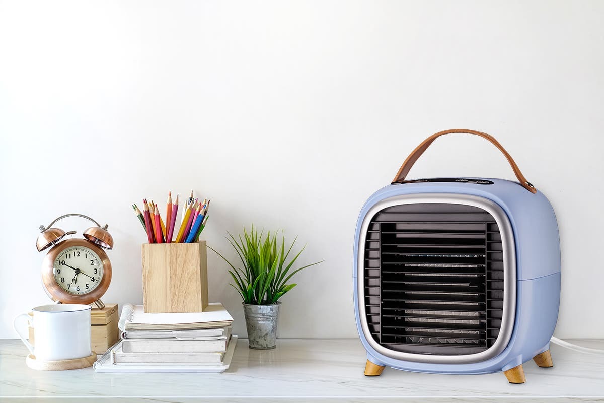 Buy Kogan Mini Evaporative Air Cooler (Blue, 400ml) at Mighty Ape NZ