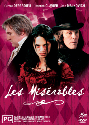 Les Miserables on DVD image