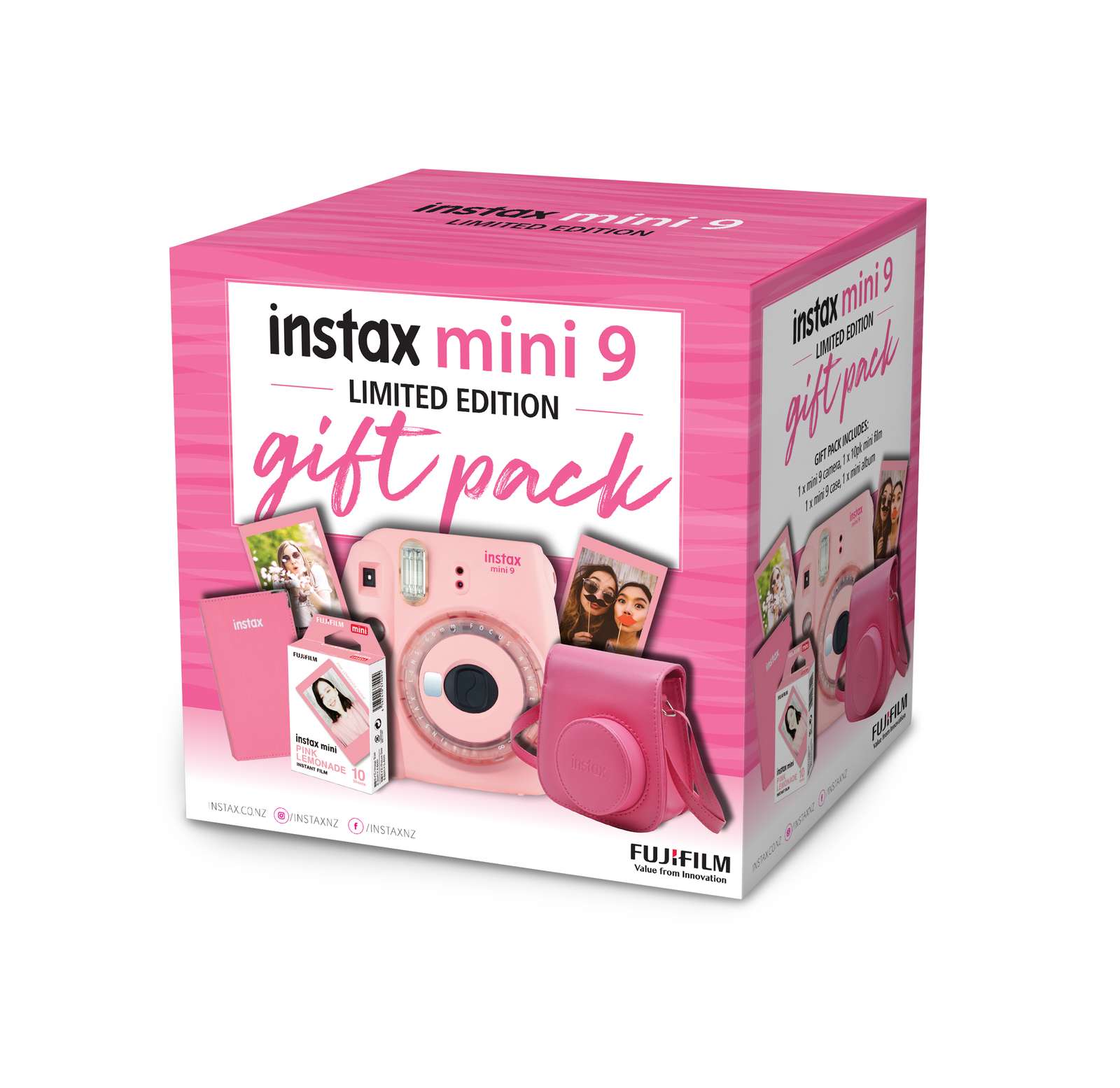 Instax: Fujifilm Mini9 Limited Edition Gift Pack - Pink