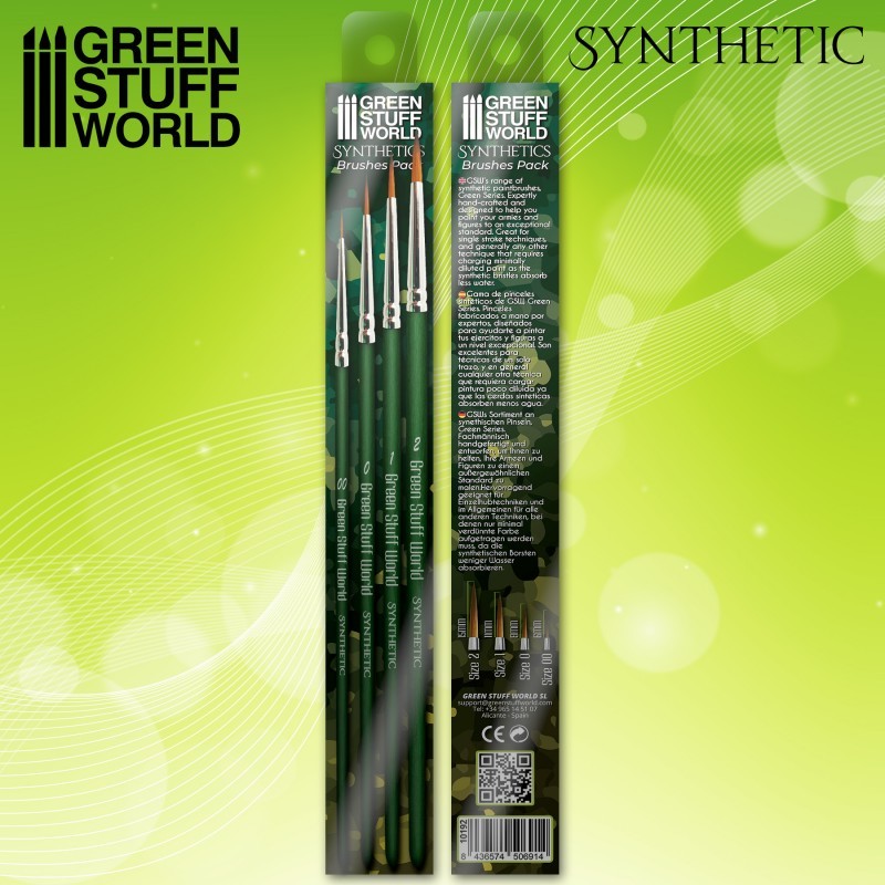 Green Stuff World Green Series Synthetic Brush Set at Mighty Ape