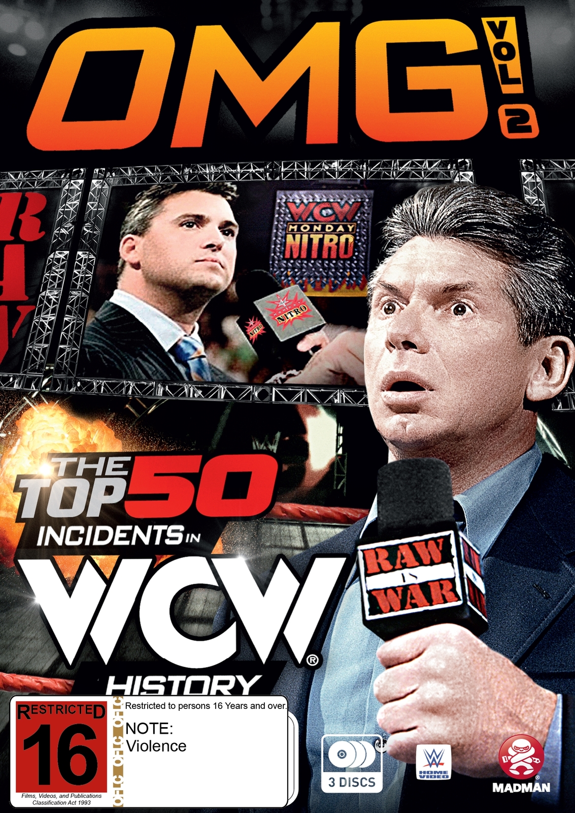 WWE: OMG! Volume 2 - Top 50 Incidents In WCW History on DVD image
