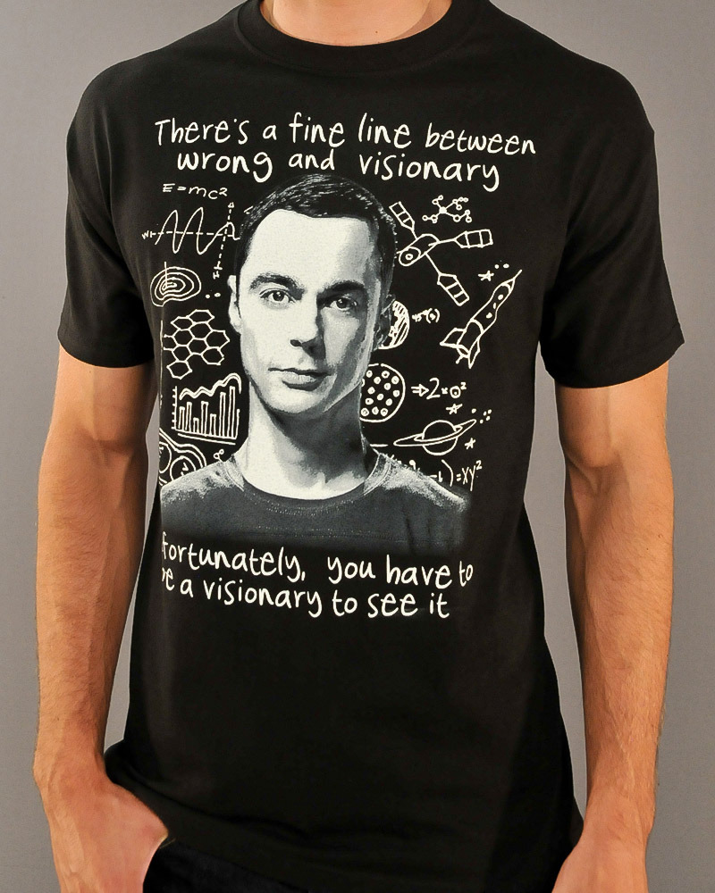 T Shirt Mit Lautsprecher Big Bang Theory The Big Bang Theory Visionary T-Shirt - large Images at Mighty Ape