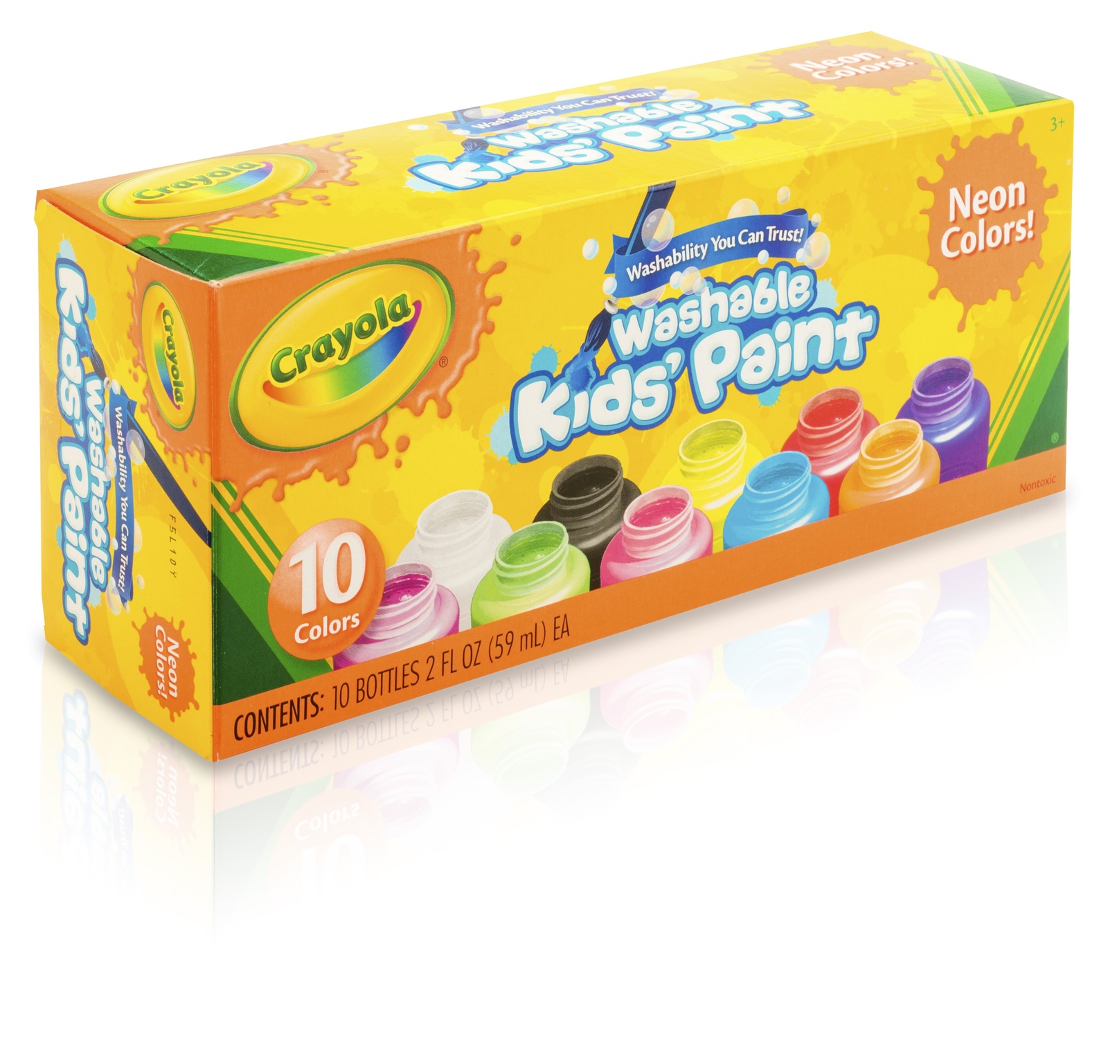 Buy Crayola Washable Neon Paint Pack 10 Colours at Mighty Ape Australia