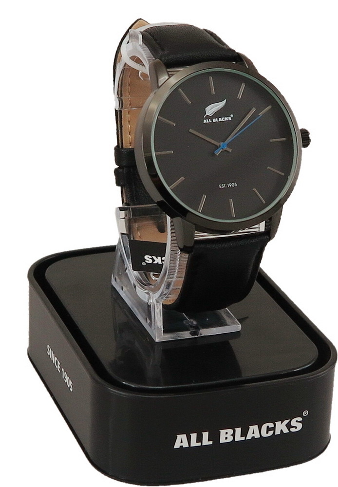 All Blacks Watch - Black Face/Black Leather Strap image