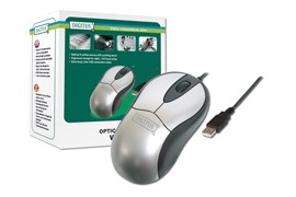 Digitus Wheel Optical 3 Button USB Mouse Silver/Black image