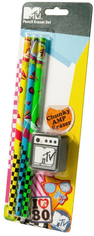 MTV Pencil and Eraser Set image