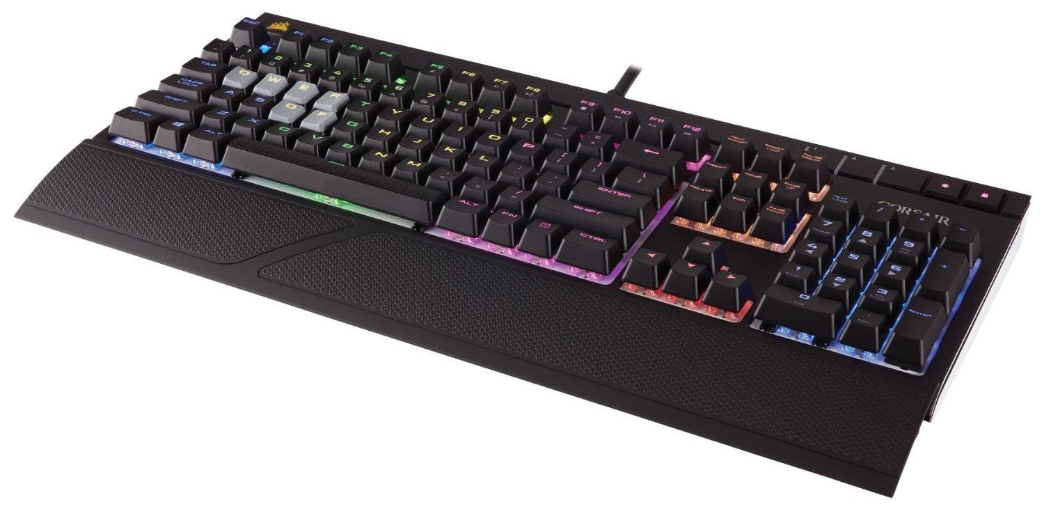 Corsair STRAFE RGB Mechanical Gaming Keyboard (Cherry MX Red) for PC Games image