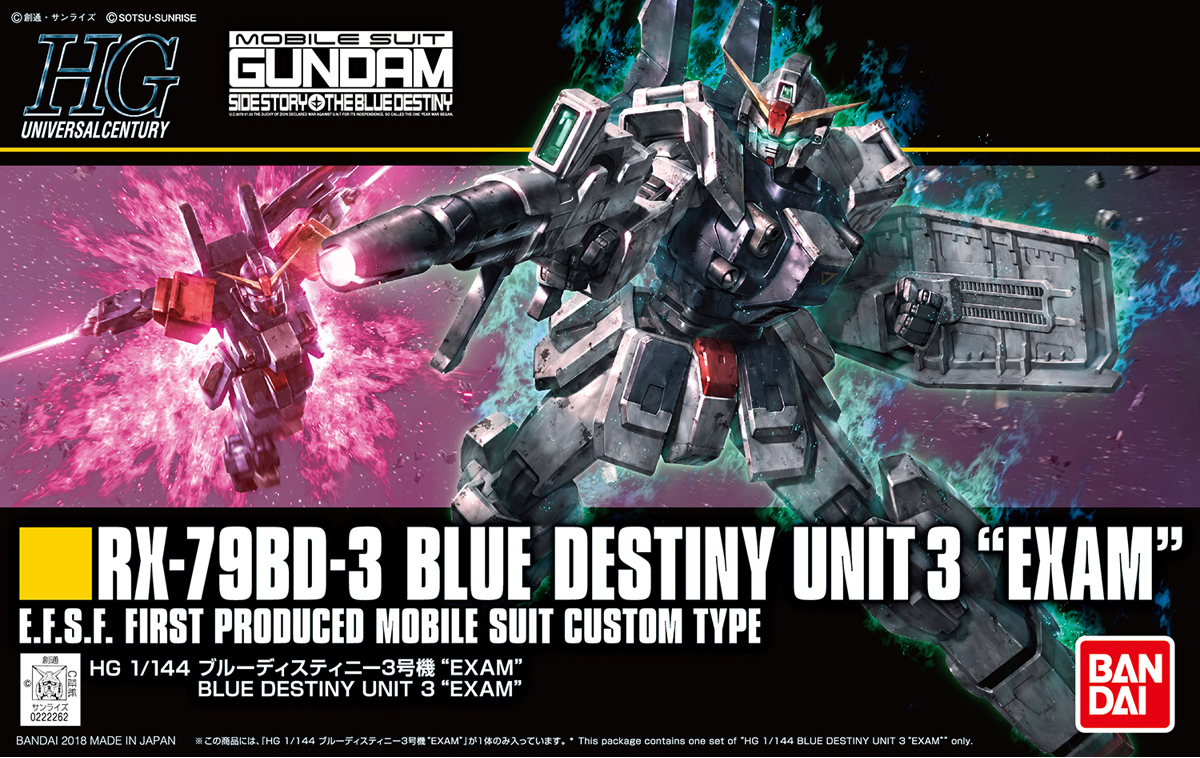 HGUC 1/144 RX-79BD-3 Blue Destiny (Unit 3 EXAM) - Model Kit