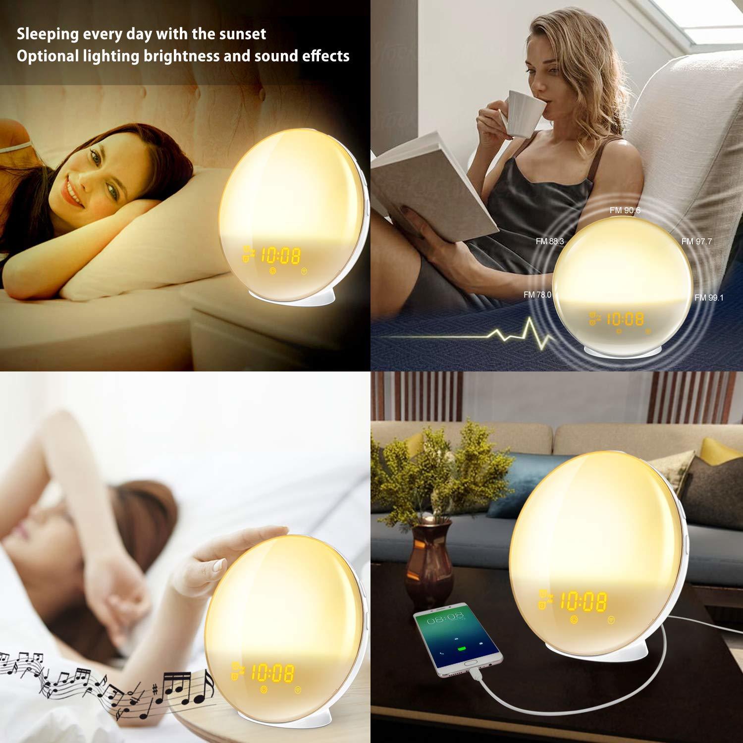 Sunrise Wake Up Light Smart Home Alarm Clock image