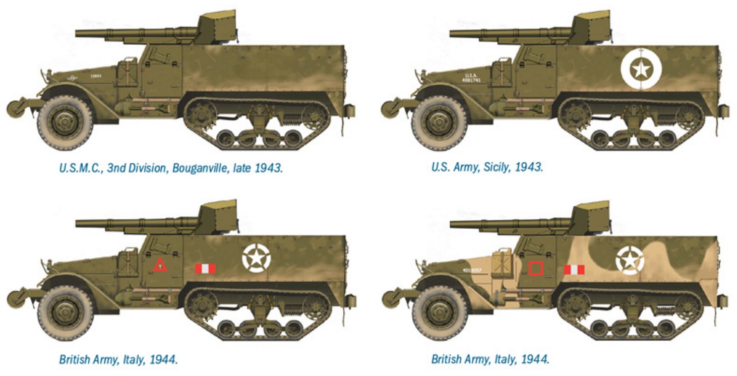 Italeri: 1/72 M3 76mm Gun Motor Carriage - Fast Assembly Kit