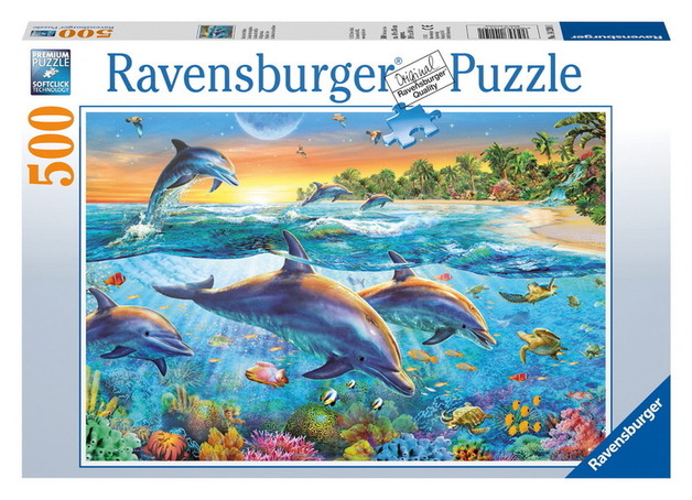 Ravensburger 500 Piece Jigsaw Puzzle - Dolphin Cove