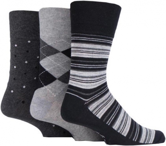 Mens Gentle Grip N/Elastic Socks image