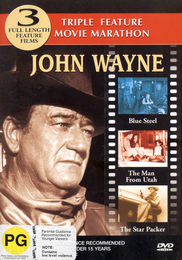 John Wayne Triple Feature (Blue Steel, The Man From Utah, The Star Packer) on DVD image