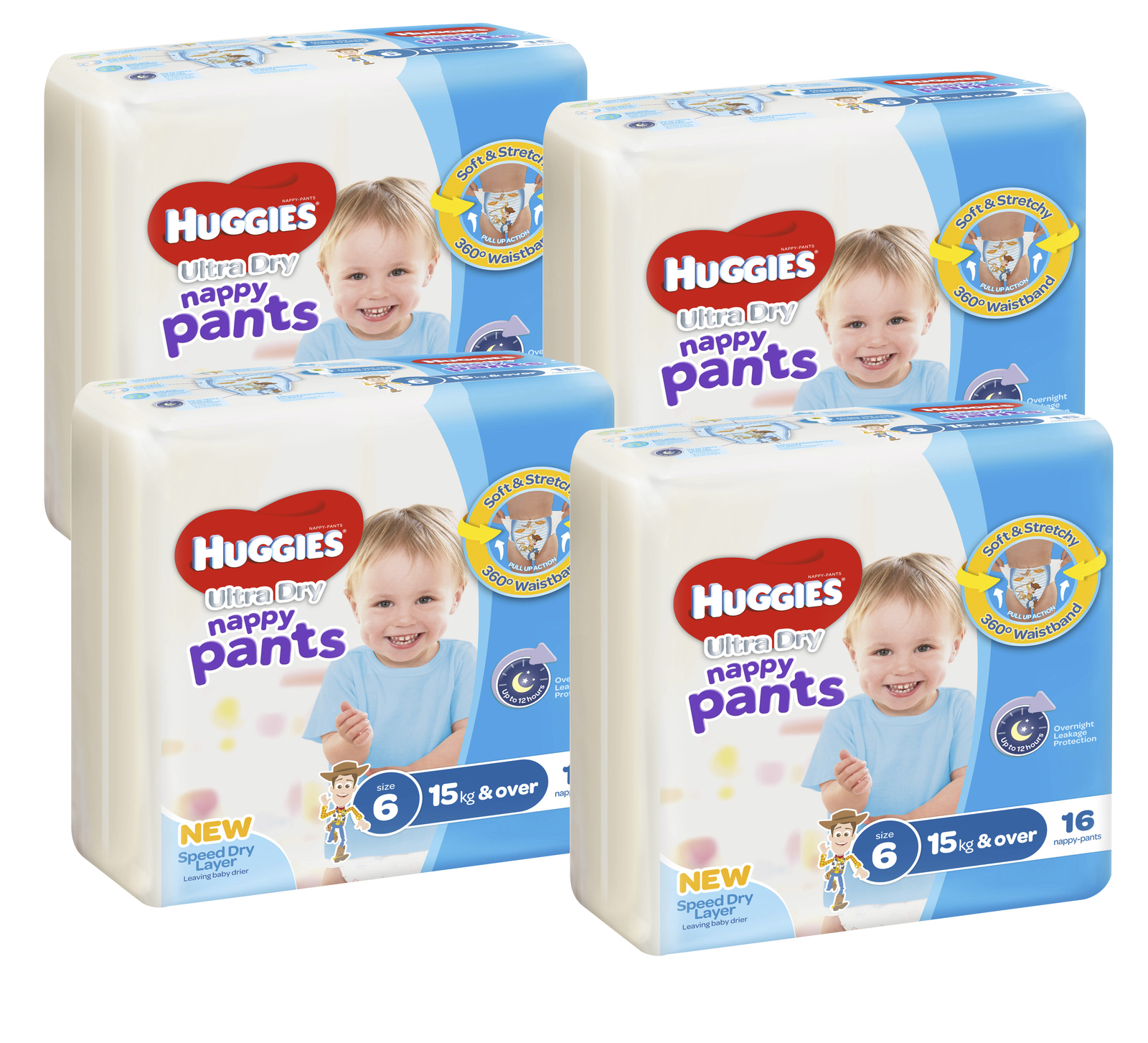 Huggies Ultra Dry Nappy Pants Convenience Value Box - Size 6 Boy 15+ kg (64) image