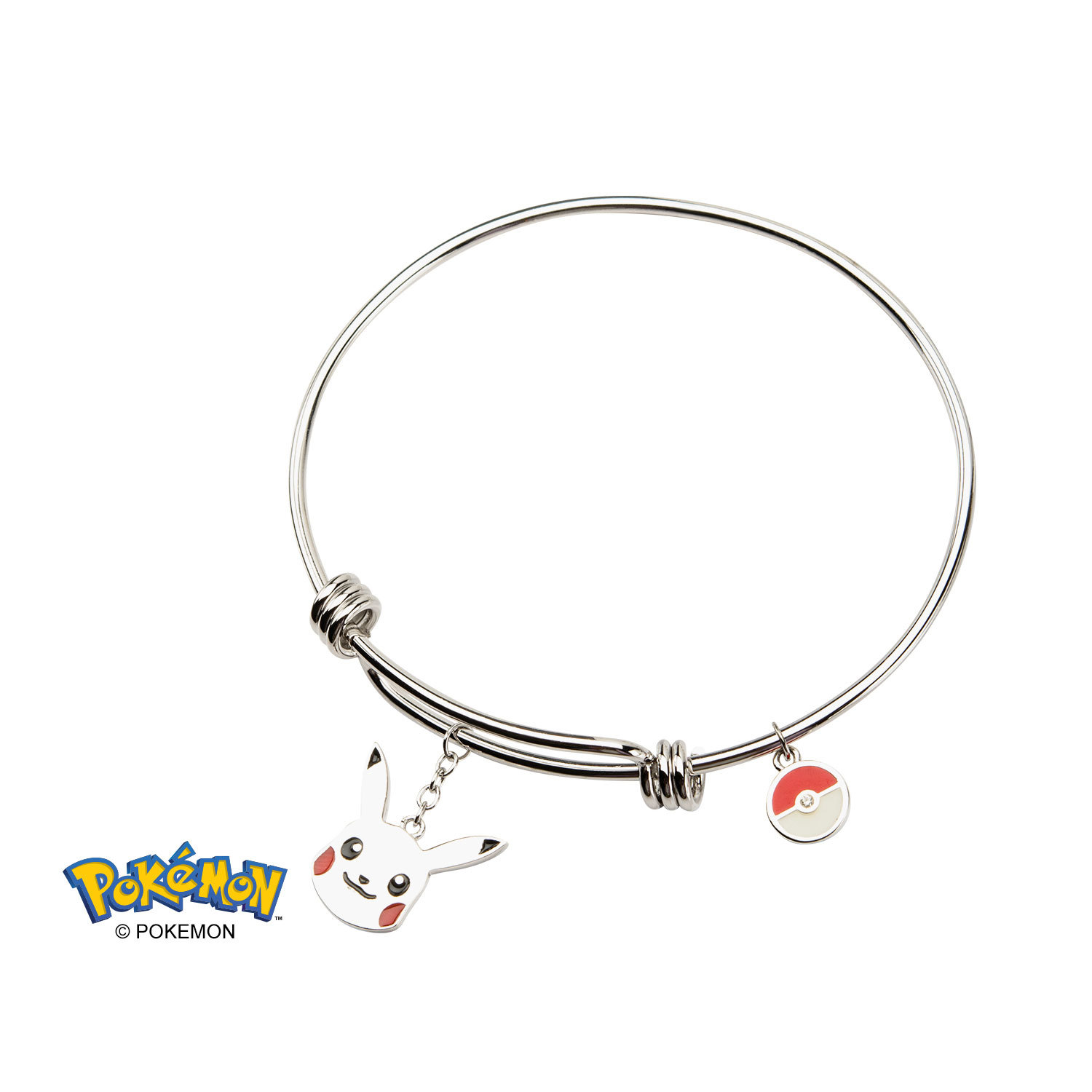 Pokemon Pikachu Expandable Silver Bracelet image