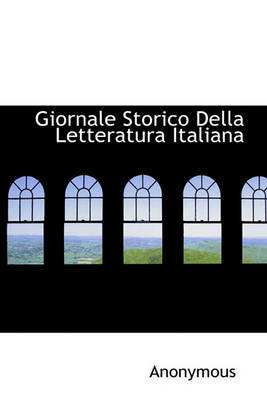Giornale Storico Della Letteratura Italiana by * Anonymous image