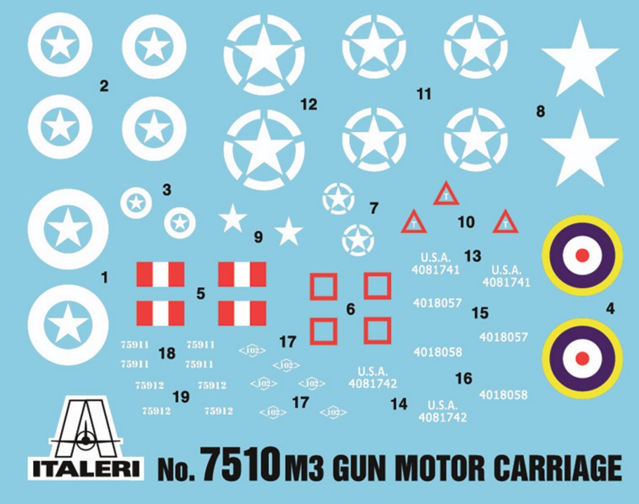 Italeri: 1/72 M3 76mm Gun Motor Carriage - Fast Assembly Kit