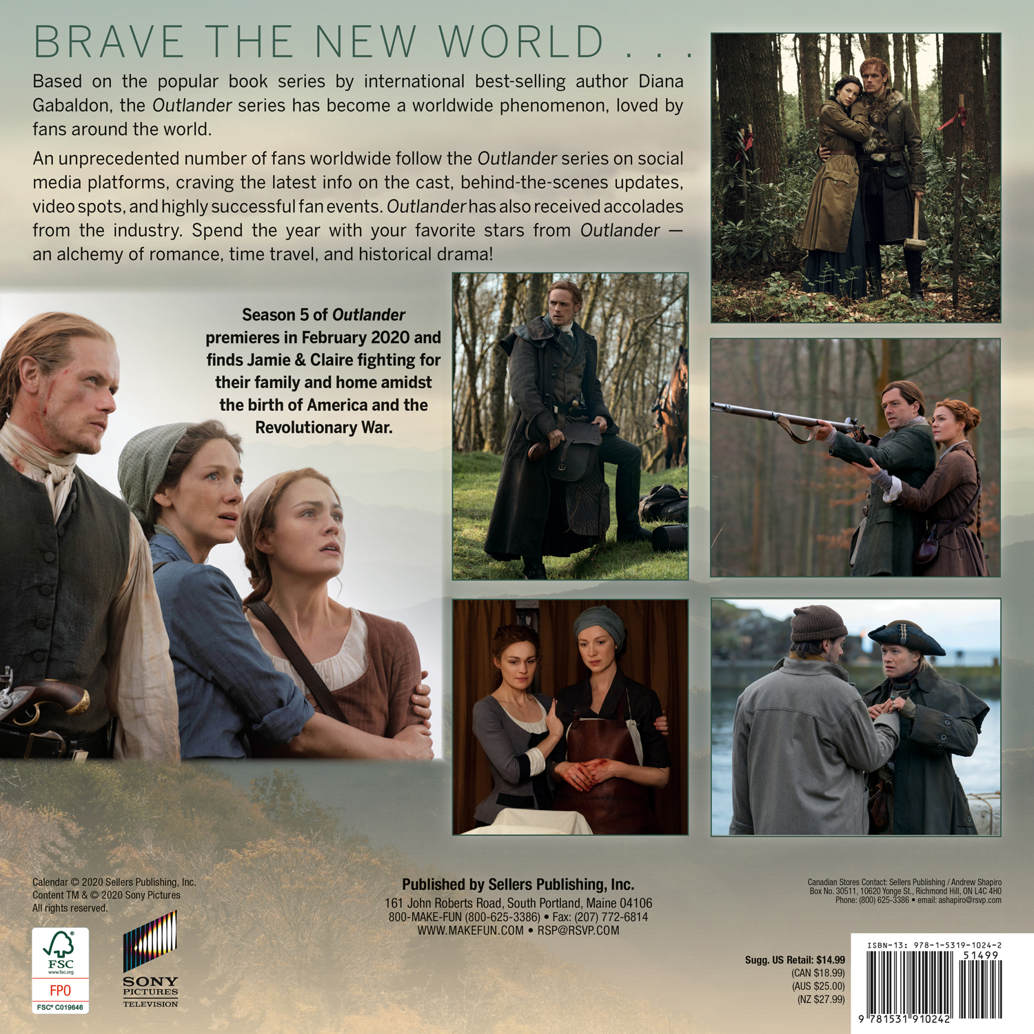 Outlander 2021 Square Wall Calendar