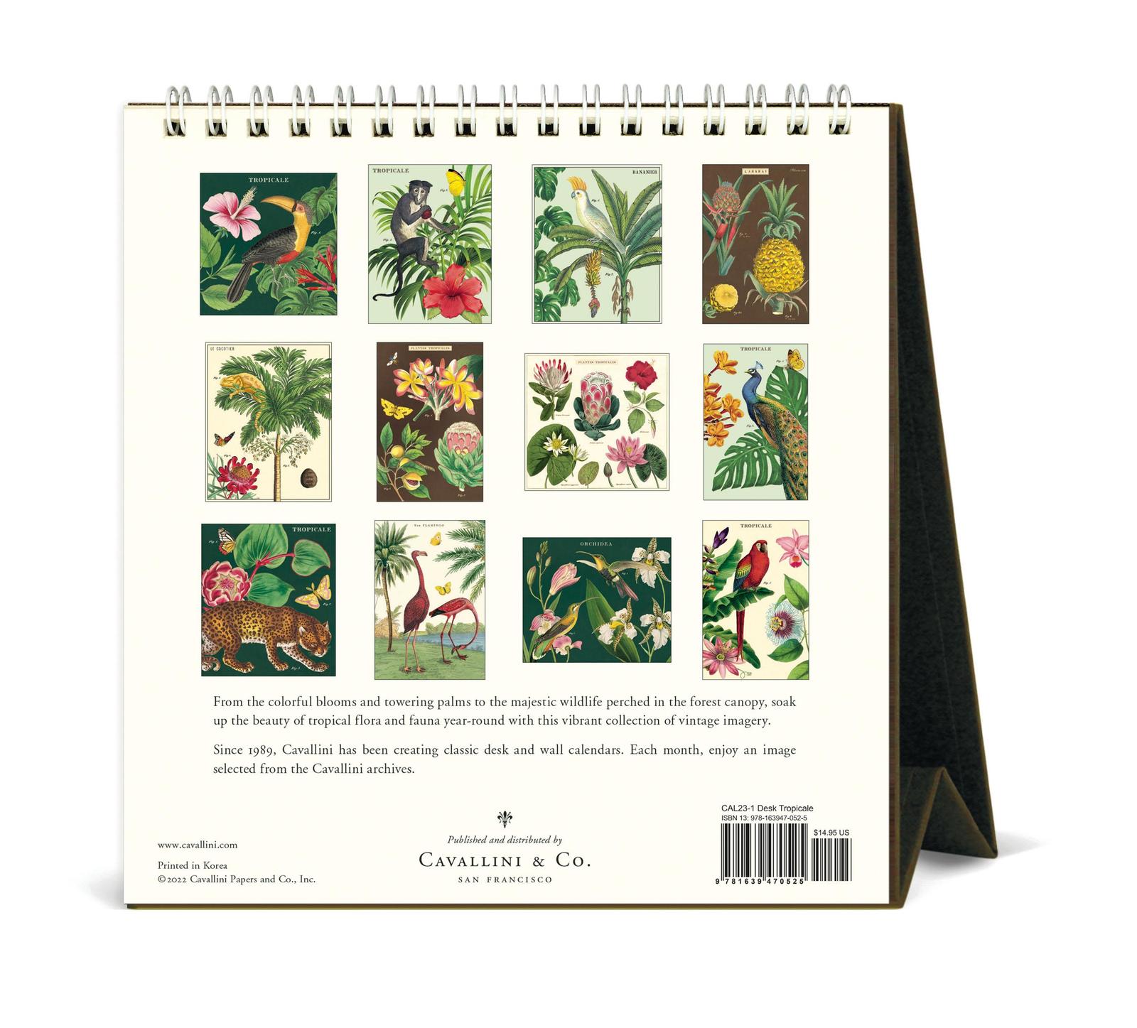 Buy Cavallini & Co Vintage Tropicale Desk Calendar (2023) at Mighty