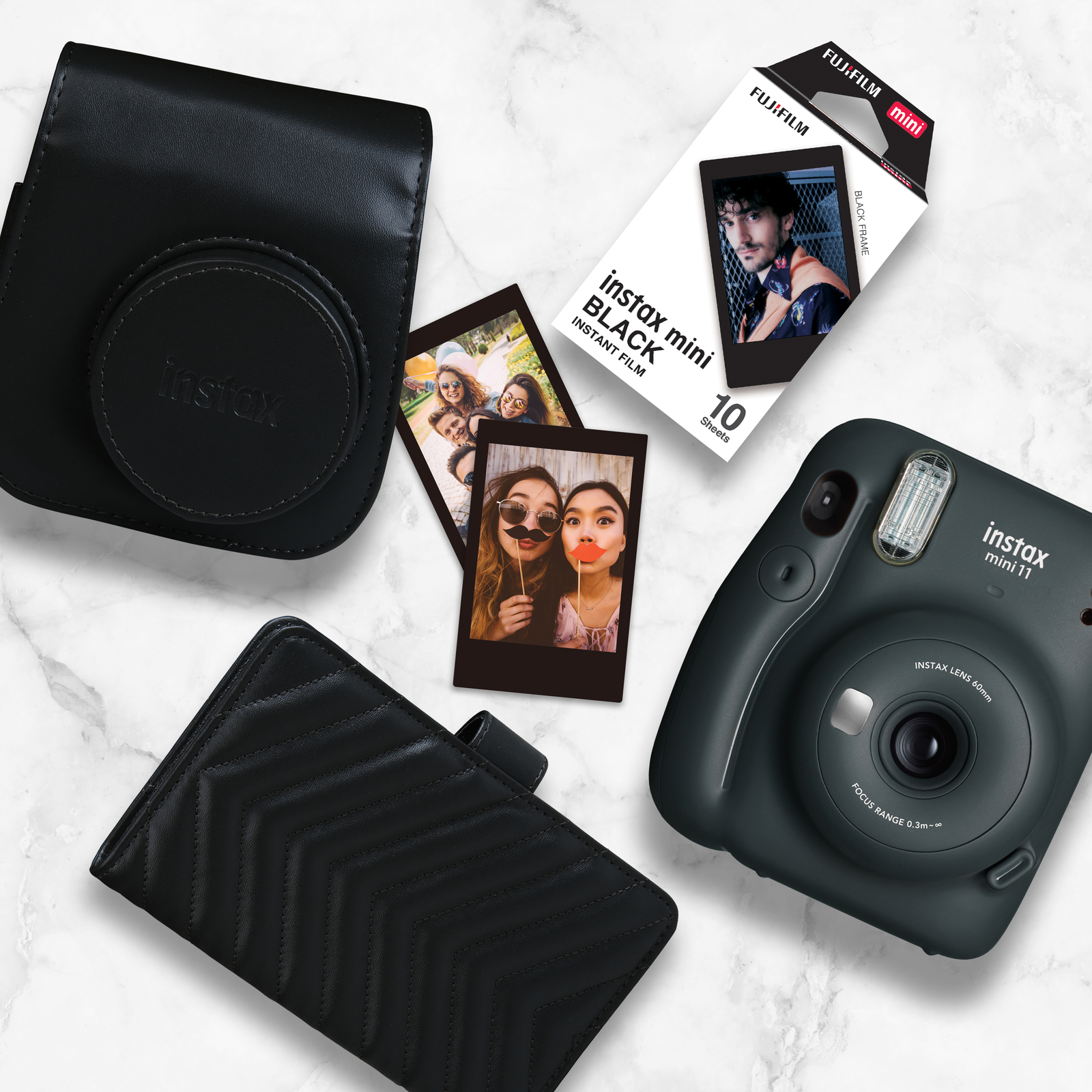 FujiFilm Instax Mini 11 Gift Pack - Charcoal Gray image