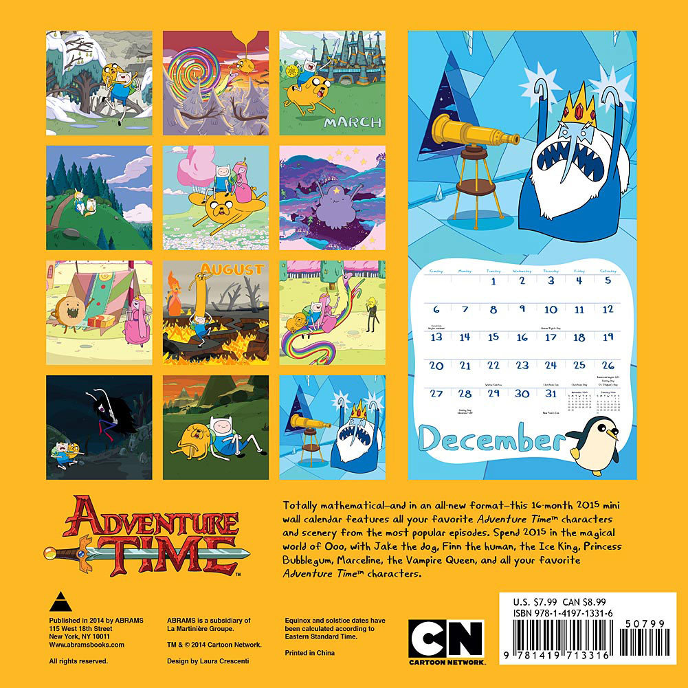Adventure Time Calendar 2015 Buy Now at Mighty Ape Australia