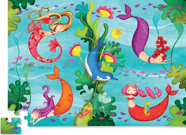 Crocodile Creek: Mermaids Jr. Puzzle - 72pc